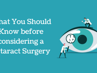 What You Should Know before considering a Cataract Surgery